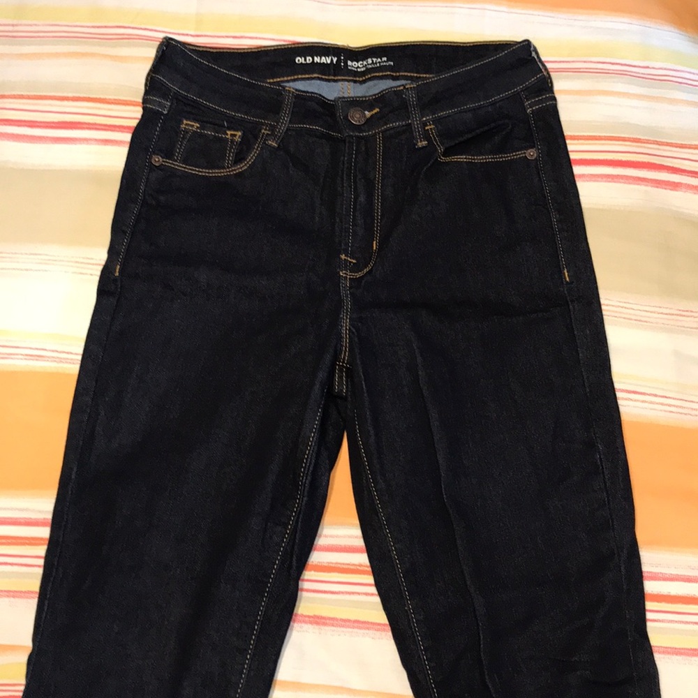 High waisted skinny jeans